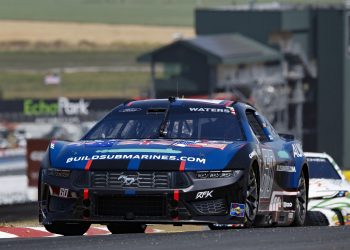 Cam Waters qualified 31st for the NASCAR Cup Series race at Sonoma. Image: Ford Performance