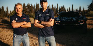 Carlos Sainz (left) and Nani Roma (right) will drive Ford Raptors in the 2025 Dakar Rally. Image: Supplied