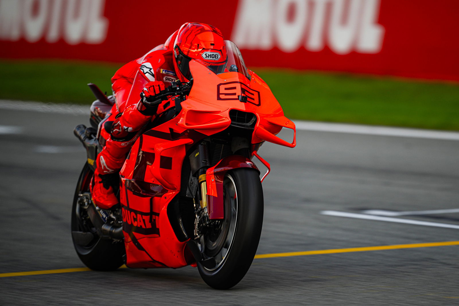 Marc Marquez testing at Circuit de Barcelona-Catalunya.