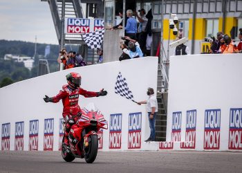 Francesco Bagnaia won the MotoGP German Grand Prix. Image: Supplied