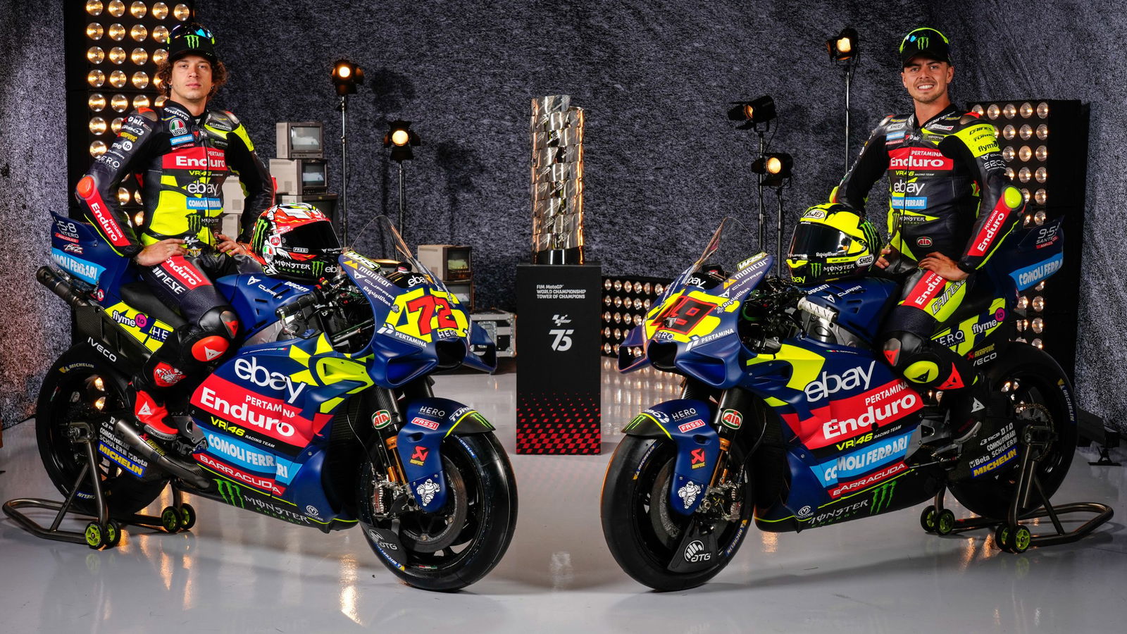 VR46 revealed a livery inspired by Valentino Rossi's iconic Sole Luna.