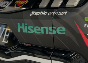 Hisense has partnered with Grove Racing for the AGP. Image: Supplied