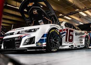 Shane van Gisbergen's #16 Camaro at Charlotte Motor Speedway. Image: Kaulig Racing Facebook