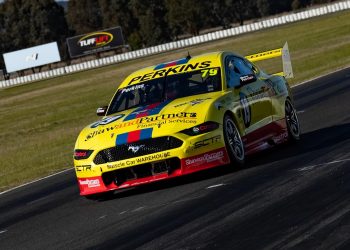 Jack Perkins in his retro-inspired Mustang Super2 car. Image: Jack Perkins.