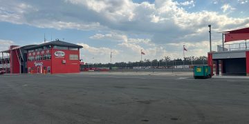 The open pit bays have been demolished. Image: Queensland Raceway Facebook