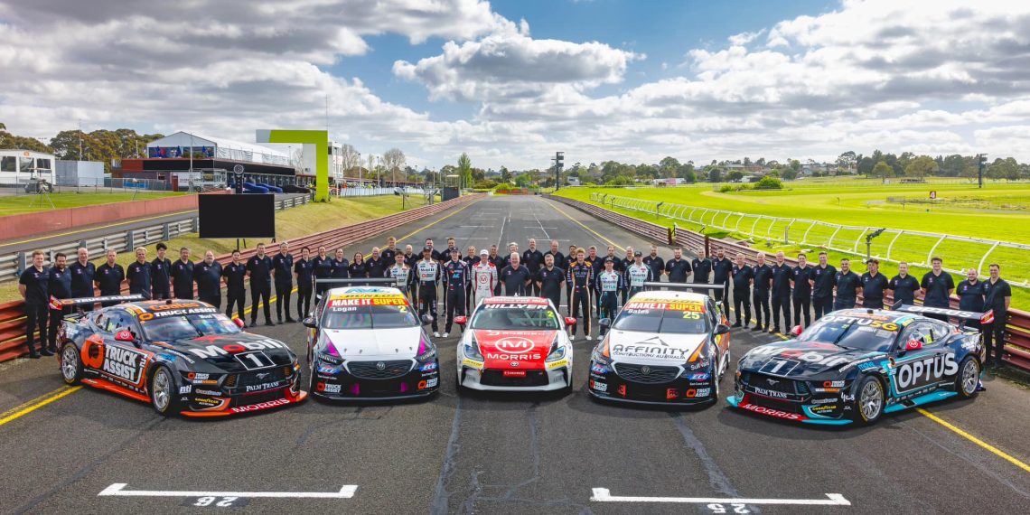 Walkinshaw Andretti United's suite of cars across Supercars, Super2, and GR Cup.