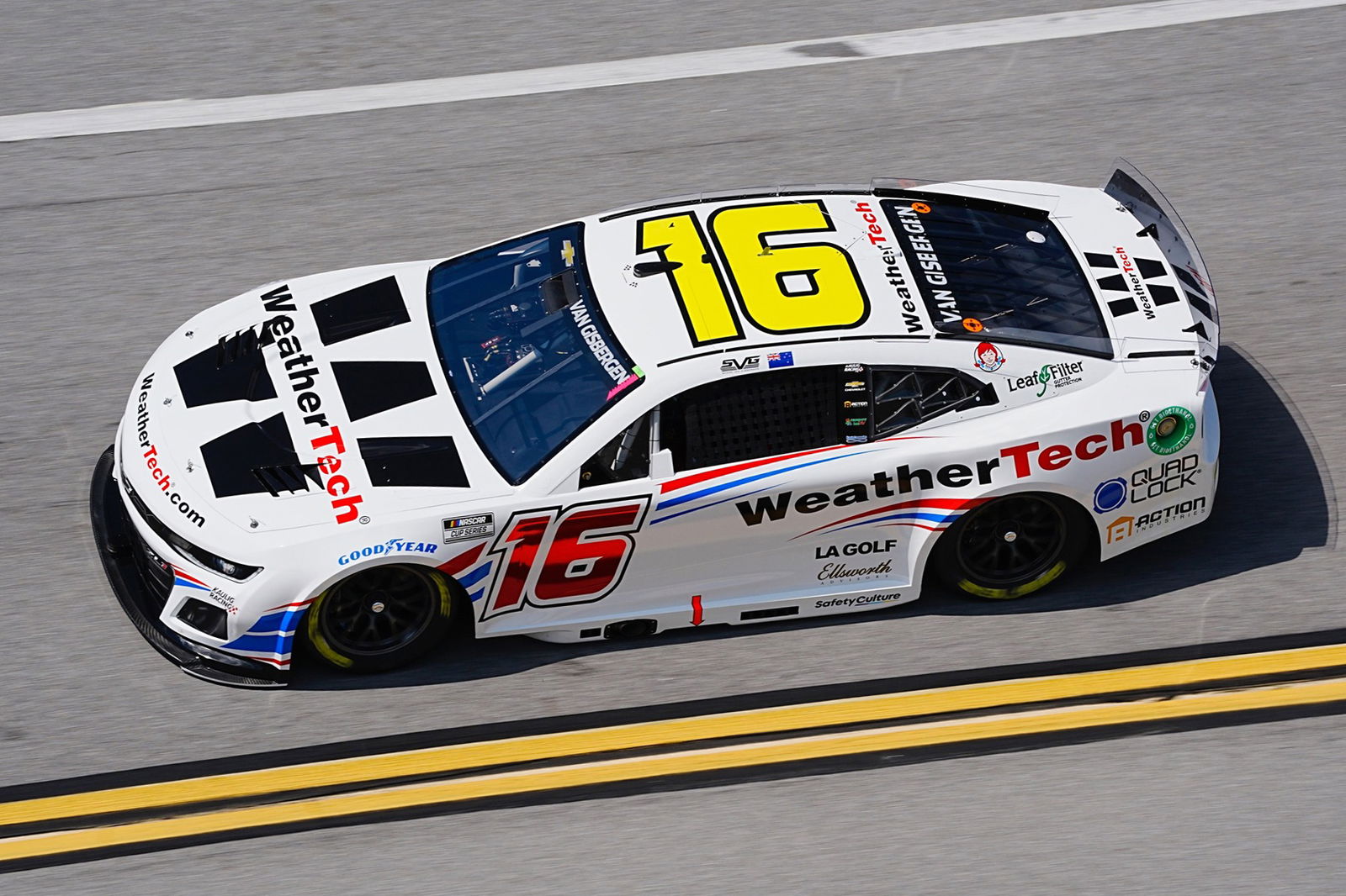 Shane van Gisbergen in the #16 Kaulig Racing Chevrolet Camaro. 