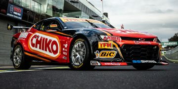 The Chiko-backed #1 Erebus Motorsport Chevrolet Camaro.