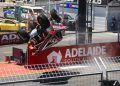 Shae Davies' front straight crash. Image: Adelaide 500