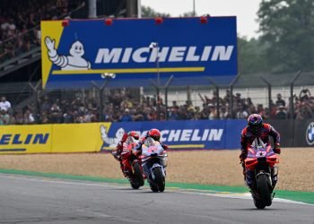 Jorge Martin beats Marc Marquez and Francesco Bagnaia to victory in the MotoGP French Grand Prix at Le Mans. Image: Supplied