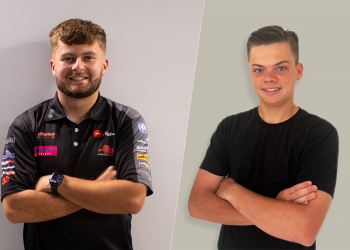 Cody Gillis (left) and Elliott Cleary (right) will form BJR's Super2 line-up in 2024. Image: Supplied