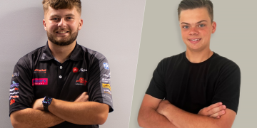 Cody Gillis (left) and Elliott Cleary (right) will form BJR's Super2 line-up in 2024. Image: Supplied