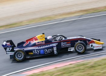Will Brown finished third in Race 1 of Formula Regional Oceania at Hampton Downs Motorsport Park. Image: Bruce Jenkins