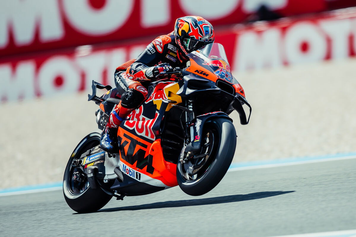 Jack Miller on his KTM bike.