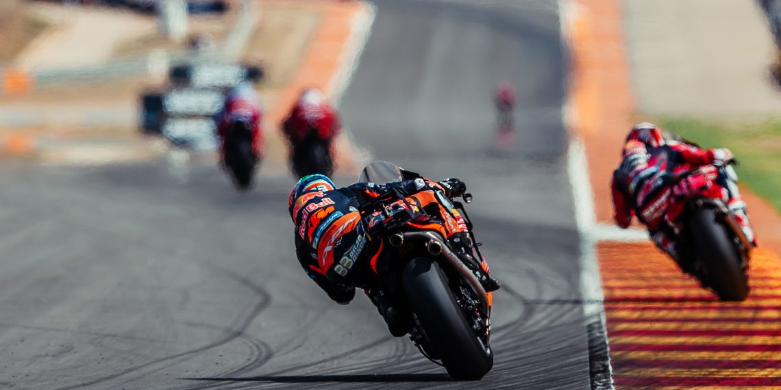 Brad Binder rides for KTM.