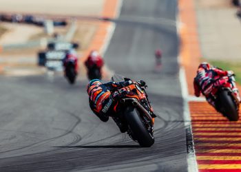Brad Binder rides for KTM.