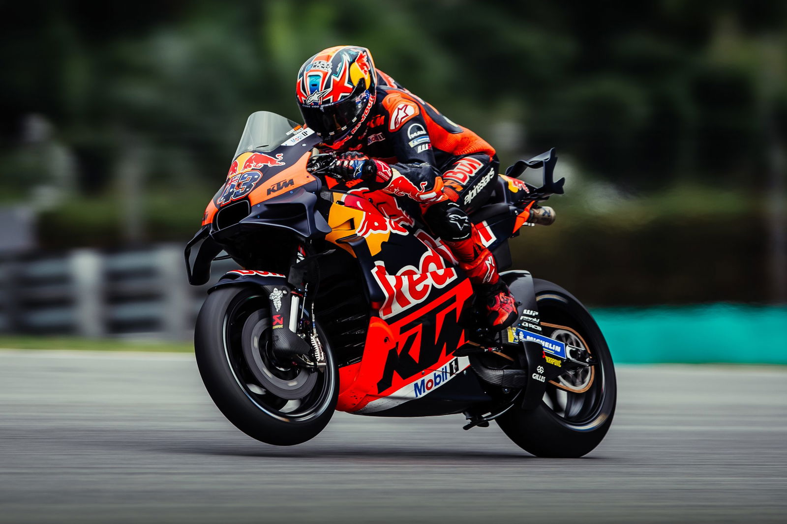 Jack Miller on the KTM RC16 at Sepang International Circuit.