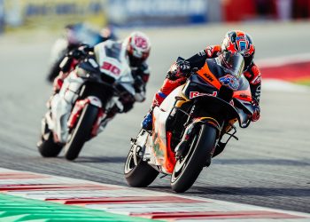 Jack Miller at Circuit de Barcelona-Catalunya in his final race for KTM. Image: Polarity Image