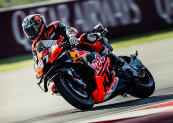 Pedro Acosta during MotoGP post-season testing at Circuit de Barcelona-Catalunya. Image: Rob Gray/Polarity Image