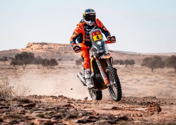 Daniel Sanders on Stage 4 of the 2025 Dakar Rally.
