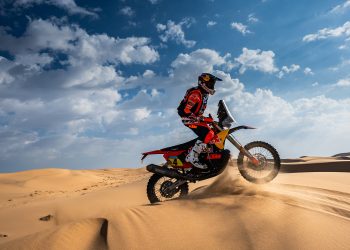 Daniel Sanders on Stage 7 of the 2025 Dakar Rally.