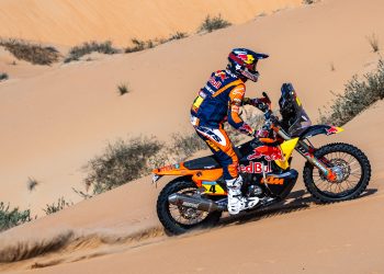 Daniel Sanders during Stage 10 of the 2025 Dakar Rally.