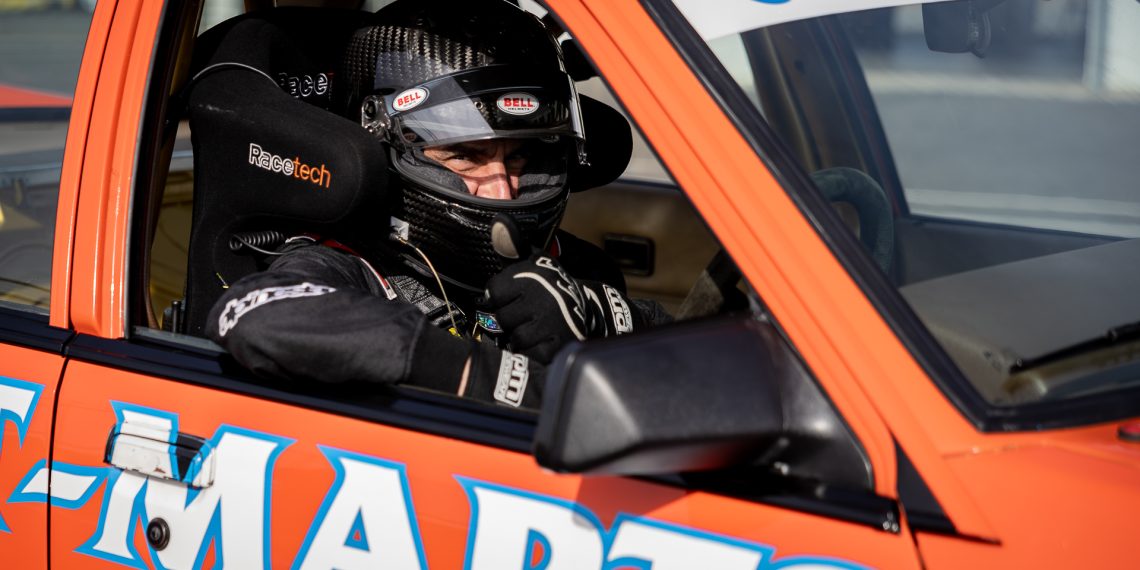 Peter Xiberras behind the wheel.