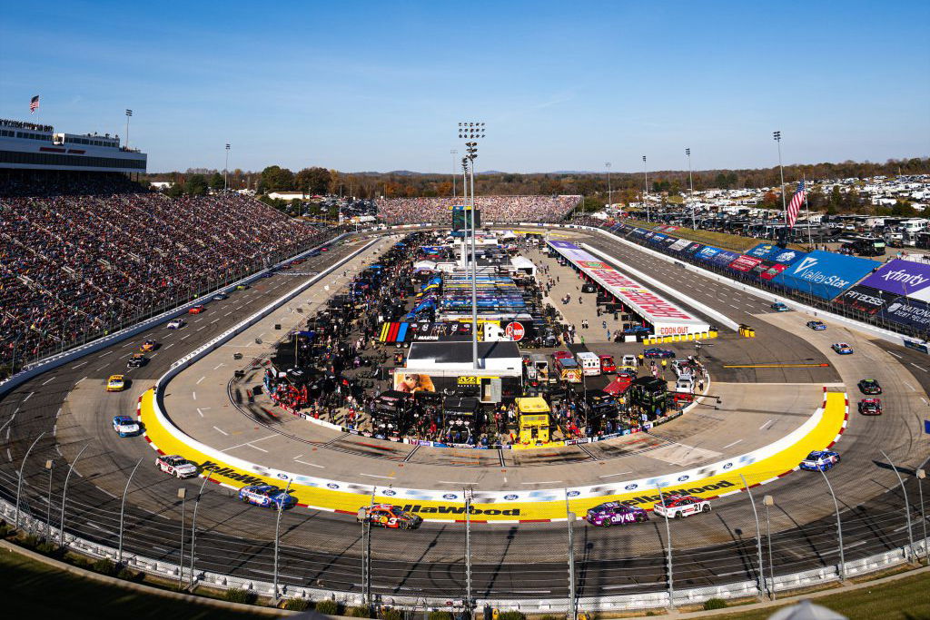 A wide view of Martinsville Speedway.