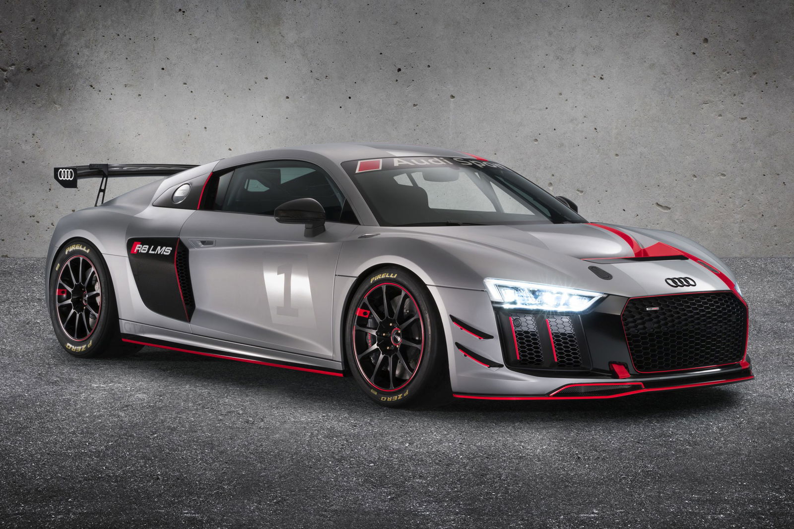 An Audi R8 LMS GT4.