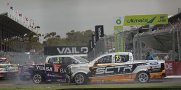 This incident at the end of the race cost Cameron Crick a potential fourth. Image: InSyde Media