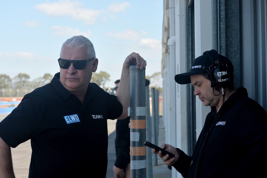 Team 18's new Team Principal, Adrian Burgess (left), and new Technical Director, Dr Geoff Slater (right). Image: Russell Colvin