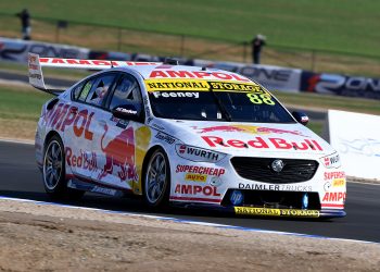 Broc Feeney at One Raceway in the #88 Holden ZB Commodore.