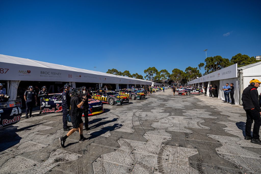 The AGP Supercars paddock. Image: InSyde Media