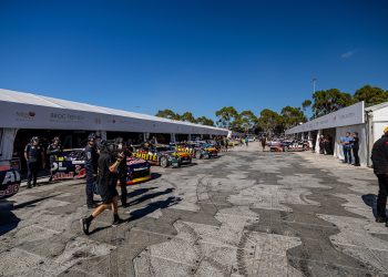 The AGP Supercars paddock. Image: InSyde Media