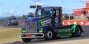 It could be title #7 and a new record in Super Truck Racing for Steve Zammit. Image: STR / Holeshot