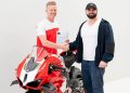 Three time ASBK Champion Glenn Allerton with new Superbike team owner Lecha Khouri.