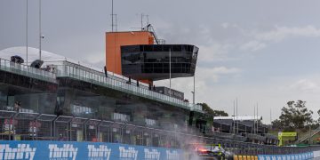 Rain fell during the Bathurst 12 Hour and is likely to affect practice for the Supercars Bathurst 500 also. Image: InSyde Media
