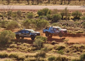 The Ford and Chevrolet doing battle in the desert. Image: BrettHemmings.com