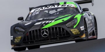 The Scott Taylor Motorsport Mercedes-AMG GT3 as raced in the 2024 Bathurst 12 Hour.