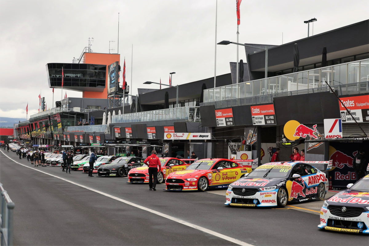 Triple Eight and DJR usually pit next to each other, but now they will also share a boom at this year's Bathurst 1000. Image: Supplied