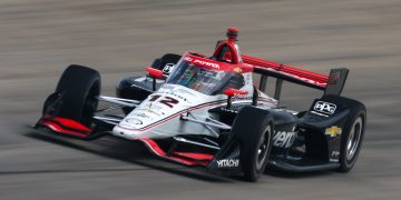 Will Power at Nashville Superspeedway.