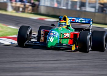 Three-time F1 race winner Thierry Boutsen will drive a Benetton B190 at this year’s Adelaide Motorsport Festival. Image: Supplied