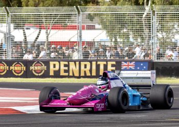 Damon Hill will drive his old Brabham BT60B in Adelaide. Image: Supplied