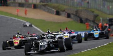 In the Rodin Motorsport Tatuus F4, Alex Ninovic won Race 2 at Brands Hatch.