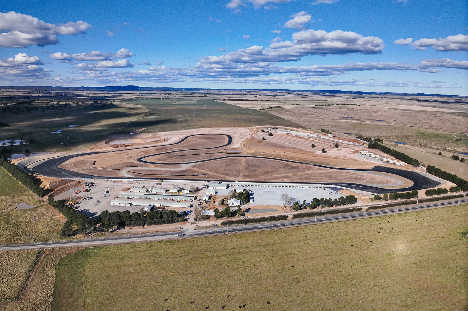 An aerial view of Wakefield Park. 