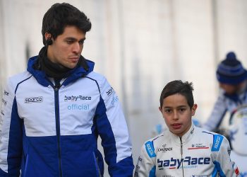 William Calleja, right, will start the WSK Mini Pre-Final on pole