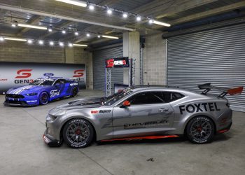 The Gen3 Supercars prototypes as launched at the 2021 Bathurst 1000. Image: Supplied