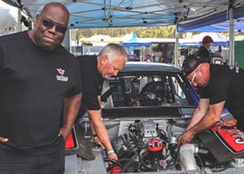 Carl Cox will race his Ford Capri at the Dragway at The Bend next weekend. Image: Supplied / Grant Stephens