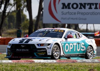 Chaz Mostert testing at Winton. Image: Russell Colvin