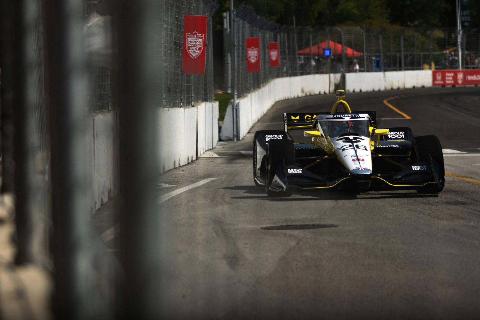 Colton Herta on the streets of Toronto.